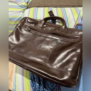 Genuine leather computer Mens bag